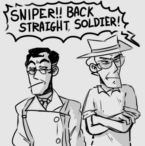 Medic and Sniper are the same height on the official chart but like. what if he’s just slouching&hel