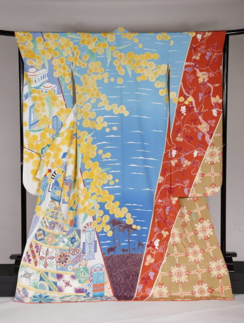 [Imagine One World Kimono Project] is going on steadily and has come with such nice furisode designs