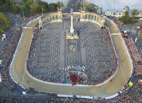 National Gallop on Heroes’ Square, Budapest, Hungary