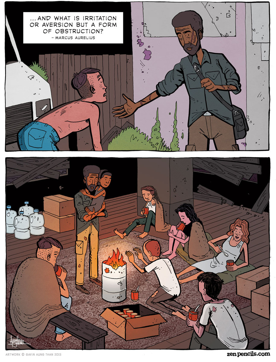 zenpencils:MARCUS AURELIUS: A meditation