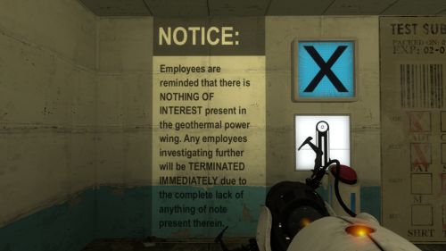 aperturemurder:  I really love the posters in this facility.