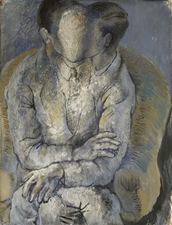   Pavel Tchelitchew, Portrait of Jacques Stettiner, 1927, gouache and sand on paper  