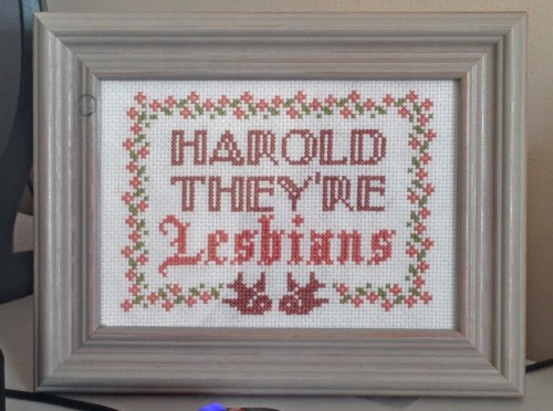 so this is what i’ve done over the past 3 days !! i now own a cross stitch meme, the design is my ow