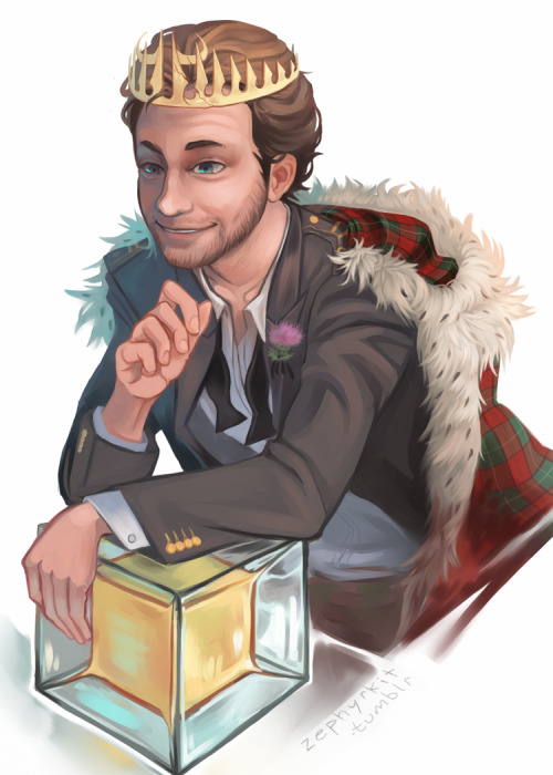 Mad King Ryan with tesseract/gold block model for princessladyvav from my giveaway. I wasn&rsquo;t a