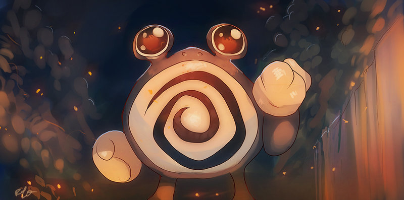 alternative-pokemon-art:  Artist My cutest Poliwhirl picture by request.
