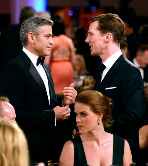 deareje: George Clooney and Benedict Cumberbatch. #Britannias