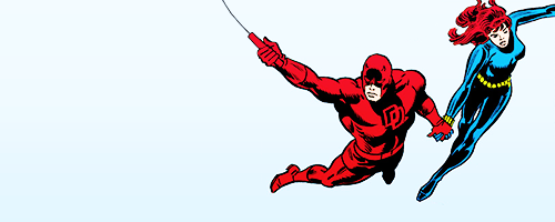 flyntwardtheweedlord:  daredevil and black widow in daredevil #102 (1973) 