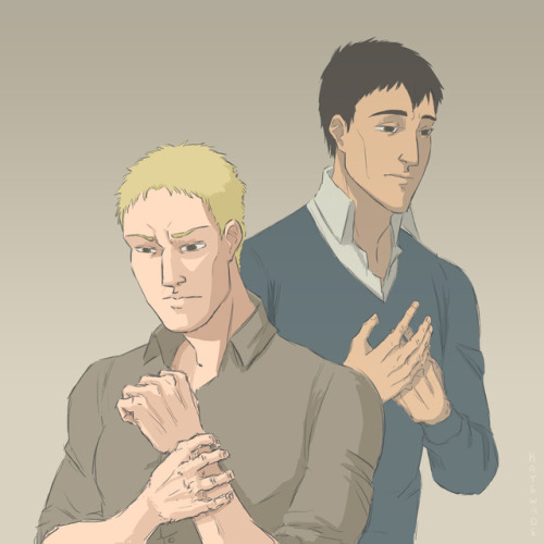 When I read manga I find so many toxic commentaries about these two! And still I like Reiner and Ber