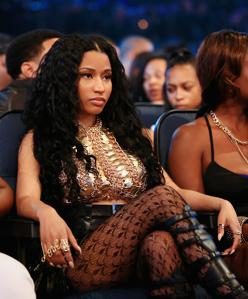 yoncevevo:  fuckyeahblackcelebrities:  nicki watching iggy perform  *kill bill sirens* 