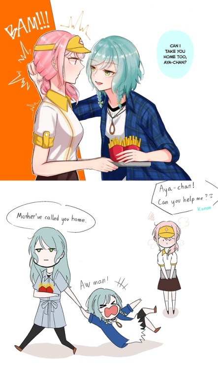 ✧･ﾟ: *✧ Ready for Take-Out ✧ *:･ﾟ✧♡ Characters ♡ : Aya Maruyama ♥ Hina Hikawa (w/ Sayo Hikawa