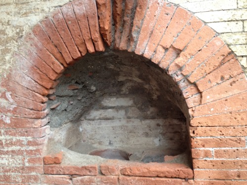 Columbaria (“dovecote” niches used for holding cinerary urns) at Ostia Antica, Italy.