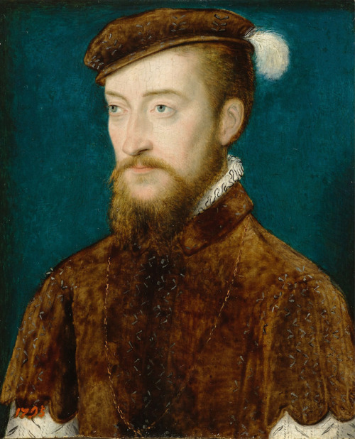 history-of-fashion:1548 Corneille de Lyon - Portrait of Antoine de Bourbon