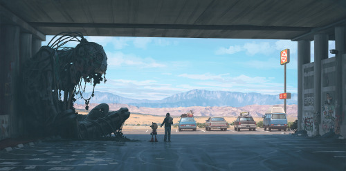 Stopping for food and dielectric grease.www.simonstalenhag.se