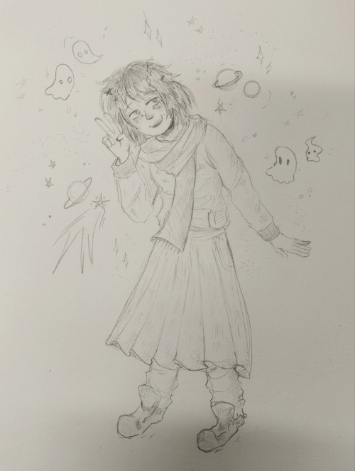 Little Tome Drawing :D (+traditional Version Under The Cut)