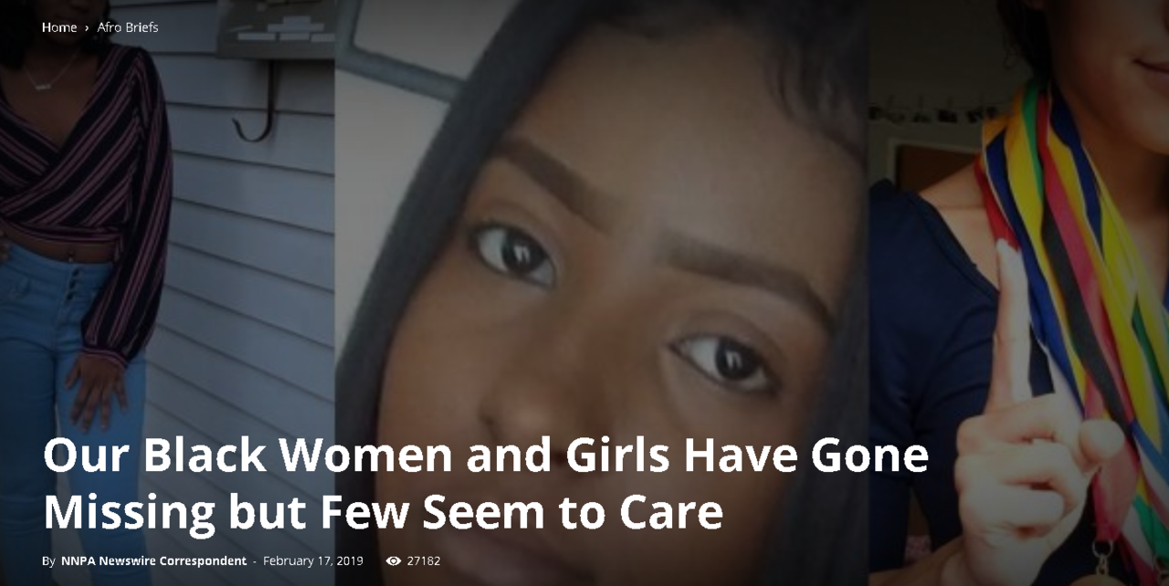bigforeheadgaaal:  ANOTHER BLACK GIRL IS MISSING! It’s a national problem and media