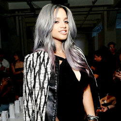 vegan-vulcan:  missdontcare-x: Dascha Polanco attends the Rolando Santana Spring 2015 fashion show during Mercedes-Benz Fashion Week Spring 2015 on September 7, 2014 in New York City.  As soon as I saw this I yelled “Oh my GOD!” and scared my cat