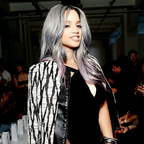 missdontcare-x:  Dascha Polanco attends the Rolando Santana Spring 2015 fashion show during Mercedes-Benz Fashion Week Spring 2015 on September 7, 2014 in New York City. 