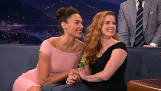 kettledroid: garnetmademegay:  ginaspaghettilinetti:  hagar-972:  mswyrr:  there’s a genre of gal gadot photos where she’s with another woman who she likes and who likes her and i stg it looks like an engagement photo and then there’s the hair stroking