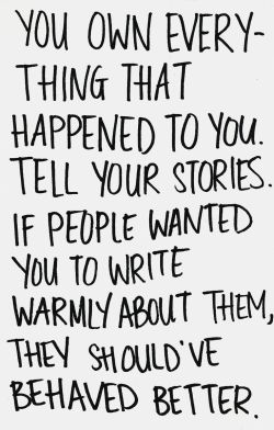 And if even ONE person learns from mai experiences and chooses NOT to fall for the same lies that i fell for when i was 15, then it was MORE than worth all of the hate and stupidity and mocking from a wired full of ignorant, predatory, self-righteous