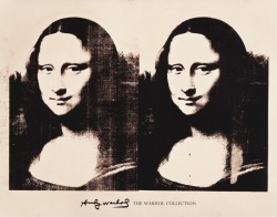 bluart106:  Double Mona Lisa by Andy warhol