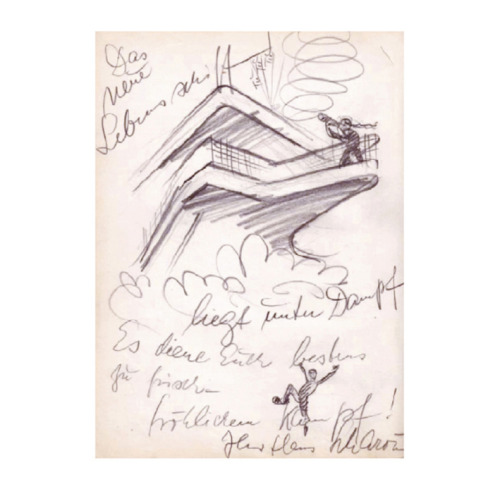 Hans Scharoun, “my favorite house” Haus Schminke, 1932-22. Löbau, Saxony, Germany. He is lllustratin
