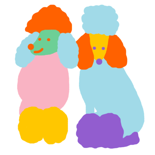 HI EVERYONE!I’ve made a sticker pack with GIPHY specially for iMessage! These cutie poodles are one 