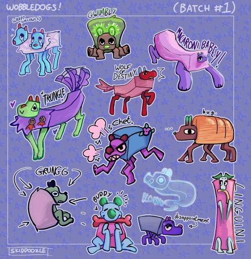 Ive Been Playing Wobbledogs And Drawing All Of My Beloved Beasts