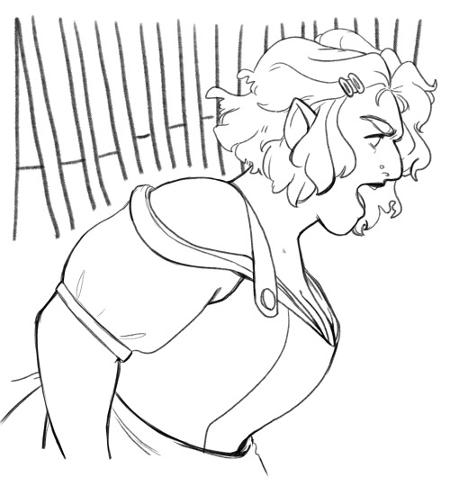 I’m really digging my halfling barbarian. Her rage comes from a background working in customer/food 