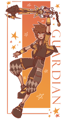 destiny-islanders:   My first doodle of the new year is Guardian Form Sora! He’ll chase away the darkness and make 2019 great! :&gt;   DO NOT REPOST WITHOUT PERMISSION Twitter: @DaPandaBandaInstagram: Destiny.IslandersRedbubble: DaPandaBanda 