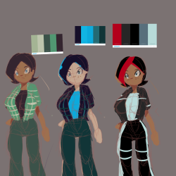did a couple. Of color schemes for both the