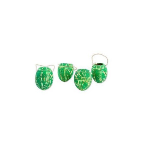 NOVICA Set of 4 Green Gourd Ornaments from Guatemala ❤ liked on Polyvore (see more handcrafted ornam