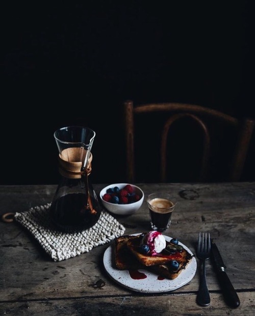 manmakecoffee:The perfect breakfast. By @ophelieskitchenbook.