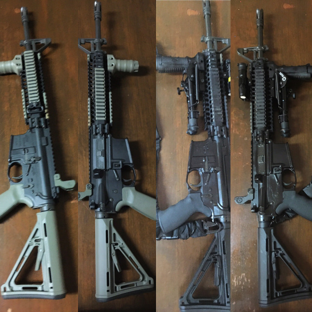 AR15.Left Side is Before.Right Side is After.American