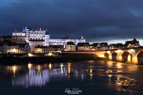 Blue hour on Amboise castle by Evelyne O'Connor Camera: Canon EOS-1D X Mark II Lens: Canon EF 16-35m