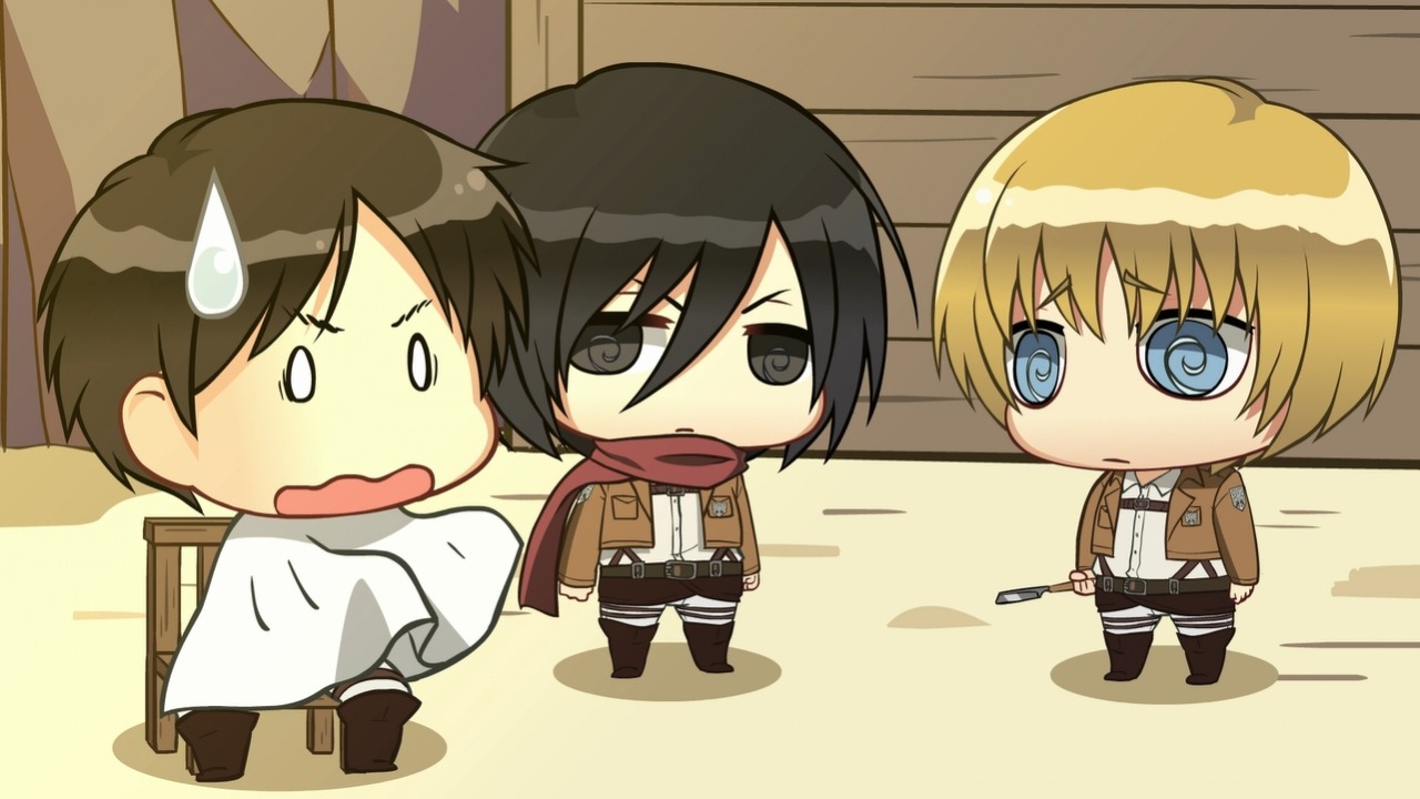 teampunkrocket-moved-deactivate: Eren gets his hair cut. [x]        