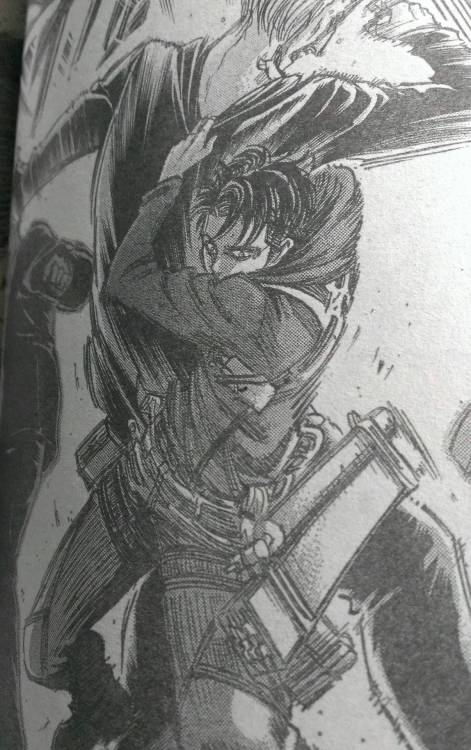XXX  Preview of Levi in action in SnK Chapter photo