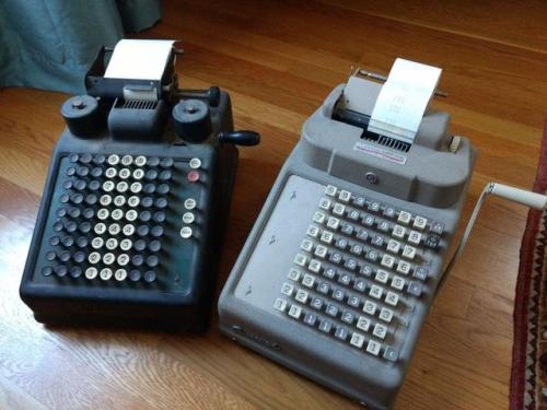 The portable adding machine seems like a bit of a misnomer when it arrives at a hefty 20 pounds and 