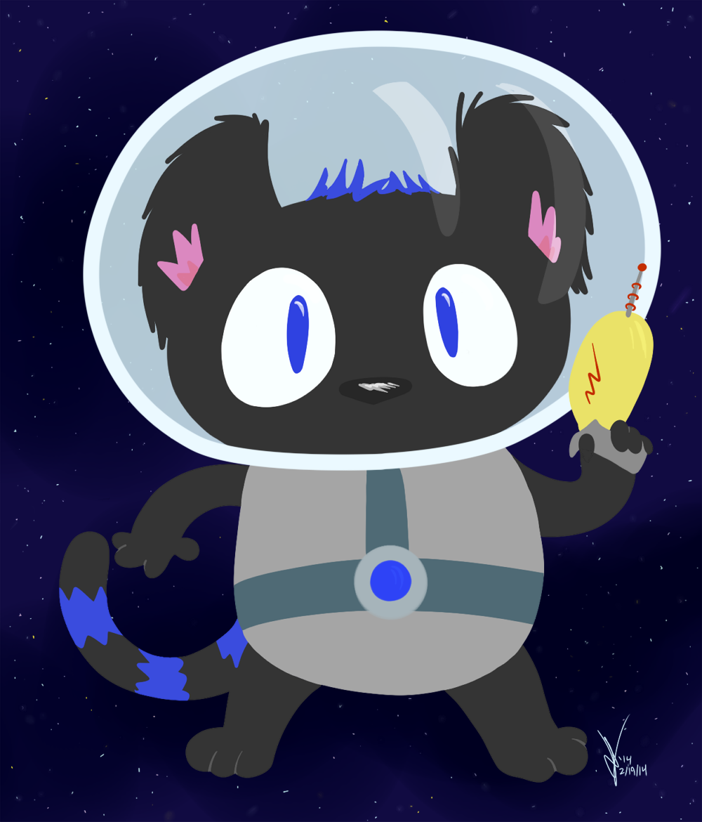 I drew Artie as Cookie Cat/Cookie Cat-style. Because she&rsquo;s a cat-like alien