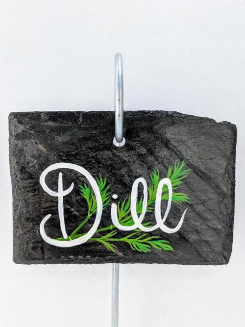 Slate & Hook Dill Garden Marker //VistaCrafts