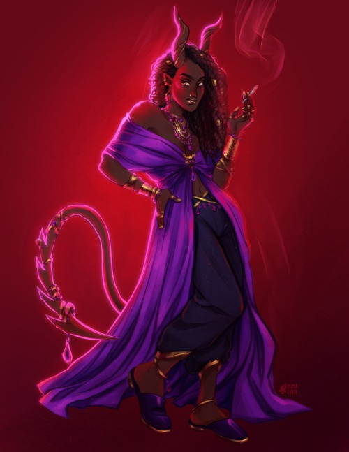 nenna: tiefling warlockanother character for my licensable character tier on my patreon!