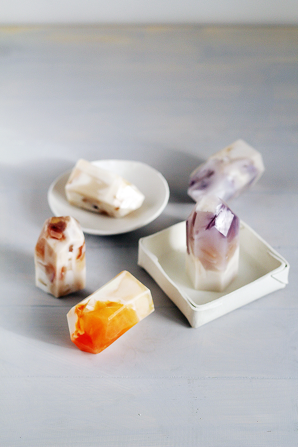 etsy:
“We’re swooning over these DIY gemstone soaps. Which color would you make first?
”