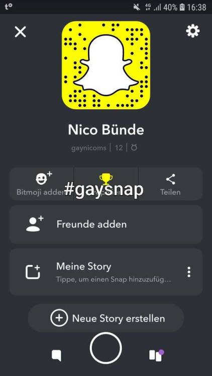 Snapchat Gay Send nudes and hot Chats:) Me:  25 years  Germany