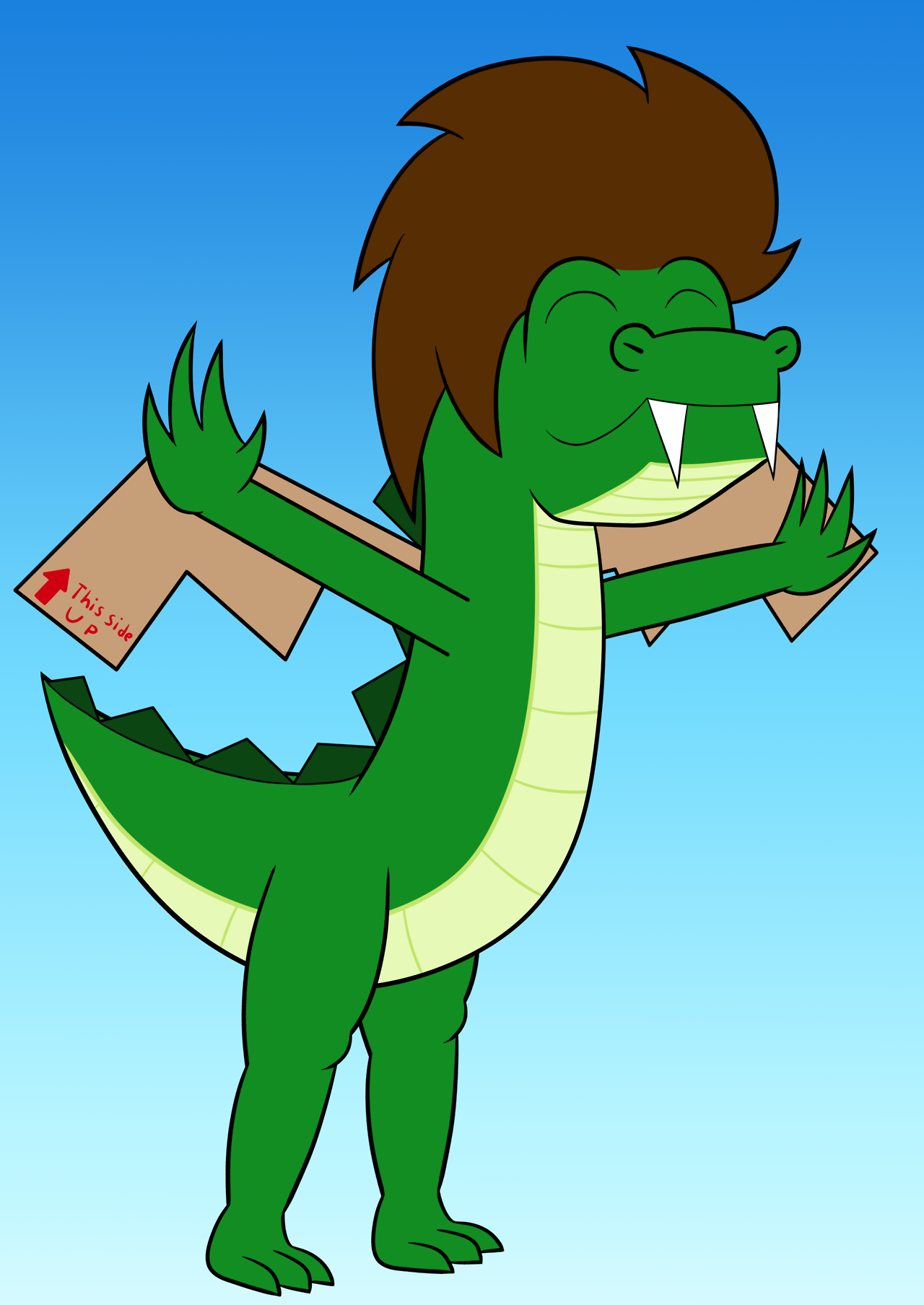 ask-hyperbrony: marcodile-arts: I believe I can fly! Cause I’m tots a derg ;P