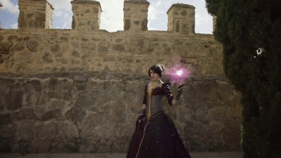 pigeonfoo:  theomeganerd:  Dragon Age Inquisition Morrigan Cosplay by Laura Sanchez (Nebulaluben) | Video