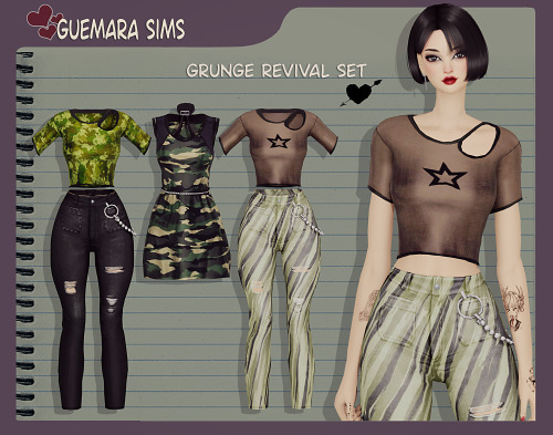Grunge Revival Set Sims 4