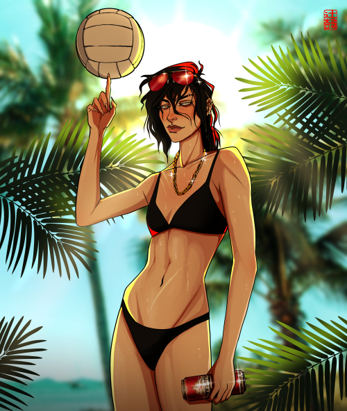 periculum-dulce: Since I drew her in shorts last year, this year we get Vanya in a bikini, about to 