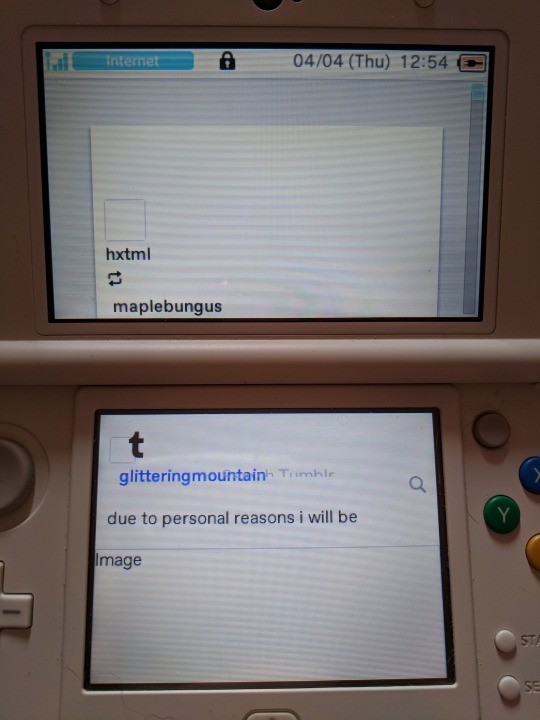 merliinsbeard:  originaldumbbaby:  codegoth:  codegoth:   codegoth:  codegoth: gonna try using tumblr on my 3DS i have successfully logged in after 5 attempts  there are no images and very little CSS that works. i am amazed that I can see icons at all