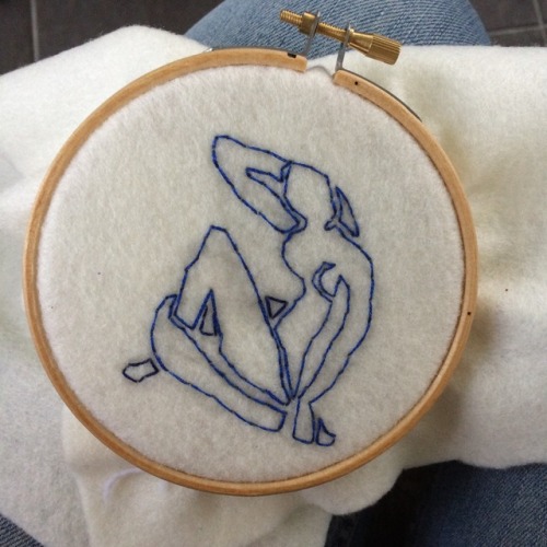 blossomalida:In progress: Matisse embroidery