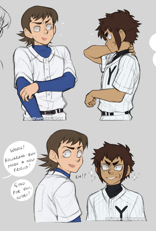 shrimposaurus: Some… uh… self-indulgent Daiya doodles. I just want them to be friends.