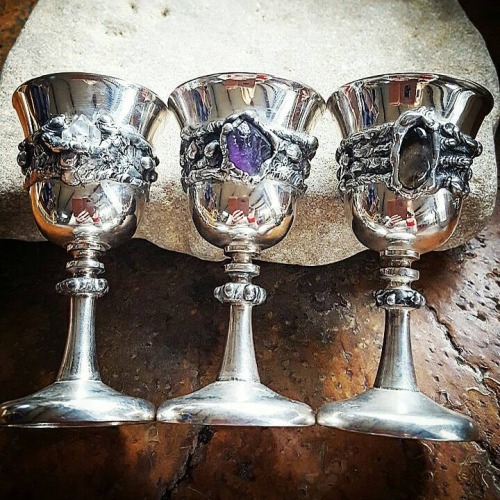 cryingcucumber: sosuperawesome: Crystal Goblets, Cutlery and Wands by Leonie Vivienne Rothman on Ets